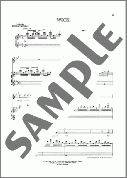Wick(Marsha Norman/Lucy Simon/Marsha Norman & Lucy Simon) 楽譜 ピアノ & ボーカル ダウンロード