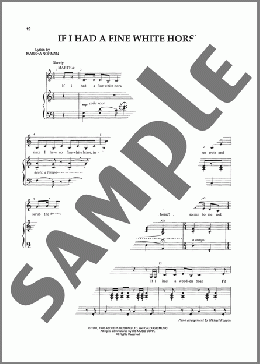 If I Had A Fine White Horse(Marsha Norman/Lucy Simon/Marsha Norman & Lucy Simon) 楽譜 ピアノ & ボーカル ダウンロード