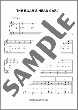 The Boar's Head Carol(Traditional English) 楽譜 その他 ダウンロード