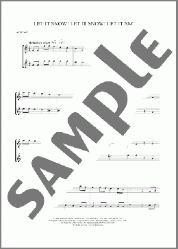 Let It Snow! Let It Snow! Let It Snow!(Jule Styne/Sammy Cahn) 楽譜 アルトサックス（ソロ） ダウンロード