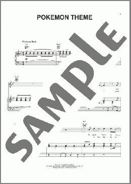 Pokemon Theme(J. Siegler/T. Loeffler) 楽譜 ピアノ & ボーカル & ギター ダウンロード
