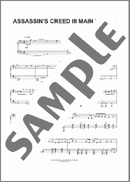 Assassin's Creed III Main Title(Lorne Balfe) 楽譜 ピアノ（ソロ） ダウンロード