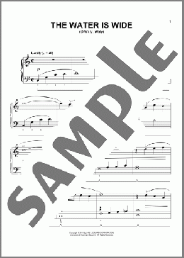 Water Is Wide(Traditional) 楽譜 ピアノ（ソロ） ダウンロード