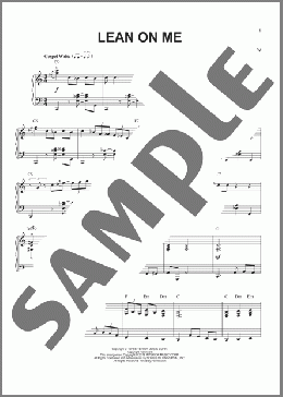 Lean On Me [Jazz version] (arr. Brent Edstrom)(Bill Withers/Club Nouveau) 楽譜 ピアノ（ソロ） ダウンロード
