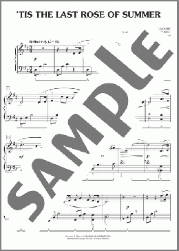 'Tis The Last Rose Of Summer(Tom Moore) 楽譜 ピアノ（ソロ） ダウンロード