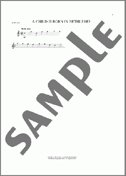 A Child Is Born In Bethlehem(Nicolai F.S. Grundtvig/Traditional Danish Melody) 楽譜 アルトサックス（ソロ） ダウンロード