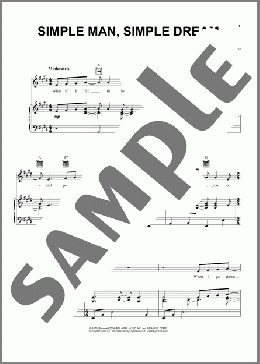 Simple Man Simple Dream(J.D. Souther) 楽譜 ピアノ & ボーカル & ギター ダウンロード