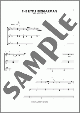 The Little Beggarman(Traditional Irish Folk Song) 楽譜 ギターアンサンブル ダウンロード