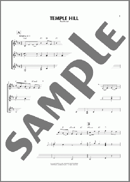 Temple Hill(Traditional) 楽譜 ギターアンサンブル ダウンロード