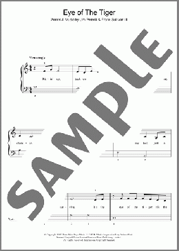 Eye Of The Tiger(Survivor) 楽譜 ピアノ（ソロ） ダウンロード