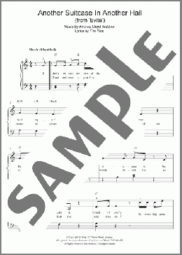 Another Suitcase In Another Hall (from Evita)(Andrew Lloyd Webber) 楽譜 ピアノ（ソロ） ダウンロード