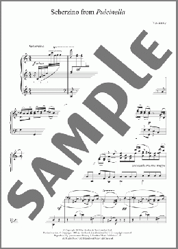 Scherzino from Pulcinella(Igor Stravinsky) 楽譜 ピアノ（ソロ） ダウンロード