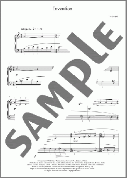 Invention(Witold Lutoslawski) 楽譜 ピアノ（ソロ） ダウンロード