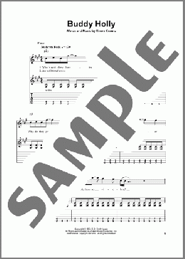 Buddy Holly(Weezer) 楽譜 ギター（ソロ） ダウンロード