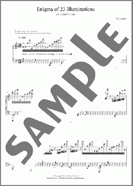 Enigma of 23 Illuminations(Kris Lennox) 楽譜 ピアノ（ソロ） ダウンロード