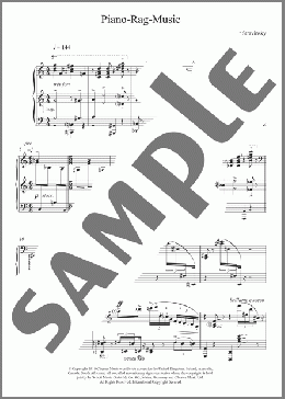 Piano Rag Music(Igor Stravinsky) 楽譜 ピアノ（ソロ） ダウンロード