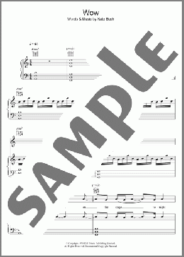 Wow(Kate Bush) 楽譜 その他 ダウンロード