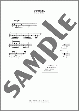 Miniature (From 'For Children')(Bela Bartok) 楽譜 メロディ ダウンロード