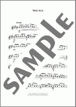 Study In A(Matteo Carcassi) 楽譜 メロディ ダウンロード