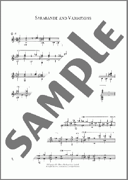 Sarabande And Variations(George Frideric Handel) 楽譜 メロディ ダウンロード