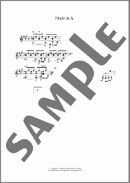 Etude In A(Dionisio Aguado) 楽譜 メロディ ダウンロード
