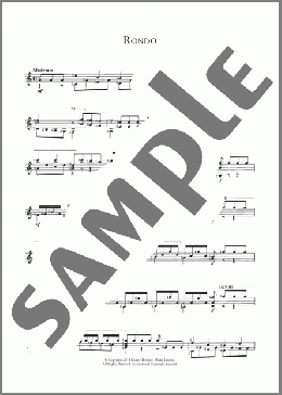 Rondo(Ferdinando Carulli) 楽譜 メロディ ダウンロード