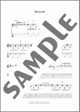 Andante(Ferdinando Carulli) 楽譜 メロディ ダウンロード