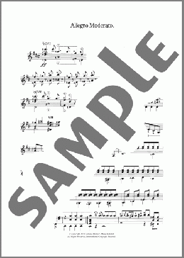 Allegro Moderato(Ferdinando Carulli) 楽譜 メロディ ダウンロード