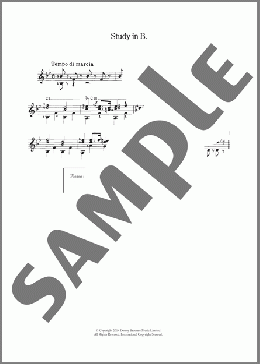 Study In B(Fernando Sor) 楽譜 メロディ ダウンロード