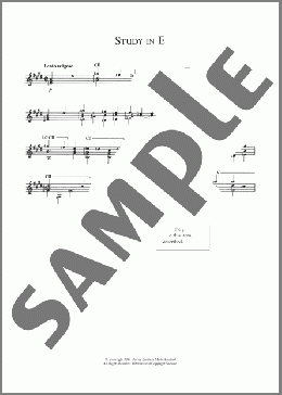 Study In E(Fernando Sor) 楽譜 メロディ ダウンロード