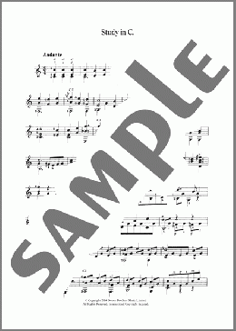 Study In C(Fernando Sor) 楽譜 メロディ ダウンロード
