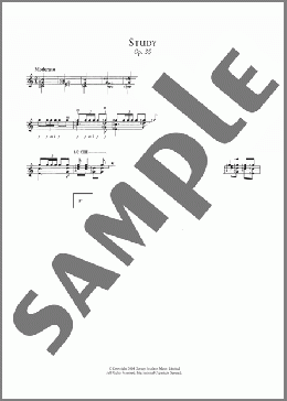 Study, Op.35(Fernando Sor) 楽譜 メロディ ダウンロード