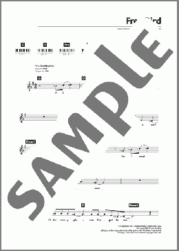 Free Bird(Lynyrd Skynyrd) 楽譜 ピアノ（歌詞 & コード） ダウンロード