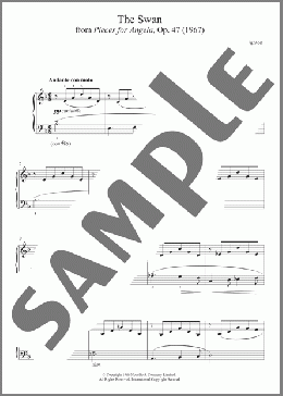 The Swan (From Pieces For Angela)(Kenneth Leighton) 楽譜 ピアノ（ソロ） ダウンロード