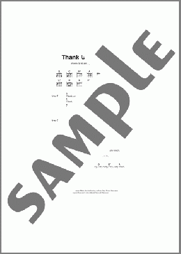 Thank U Very Much(Scaffold) 楽譜 ギター（コード） ダウンロード