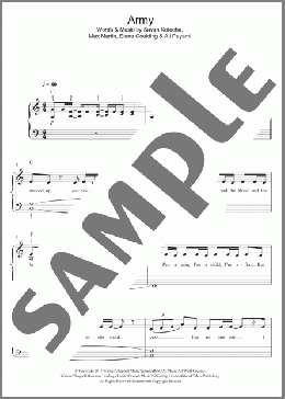 Army(Ellie Goulding) 楽譜 ピアノ（ソロ） ダウンロード