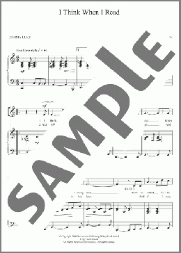 I Think When I Read(The Salvation Army) 楽譜 その他 ダウンロード
