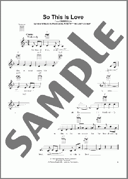 So This Is Love (from Cinderella)(Al Hoffman/Mack David/James Ingram/Jerry Livingston/Mack David, Al Hoffman and Jerry Livingston) 楽譜 ウクレレ（弾き語り） ダウンロード