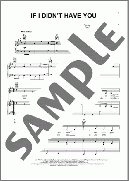 If I Didn't Have You(Thompson Square) 楽譜 ピアノ & ボーカル & ギター ダウンロード
