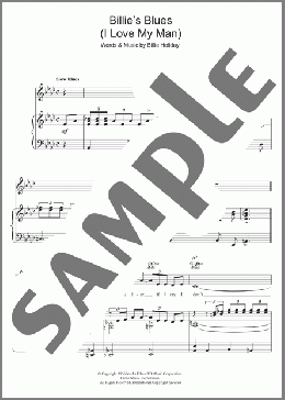 Billie's Blues (I Love My Man)(Billie Holiday) 楽譜 ピアノ & ボーカル & ギター ダウンロード