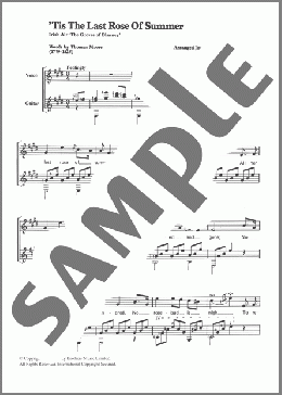 'Tis The Last Rose Of Summer(Traditional) 楽譜 その他 ダウンロード