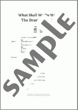 What Shall We Do With The Drunken Sailor(Traditional) 楽譜 ウクレレ（コード譜） ダウンロード
