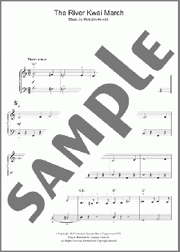 The River Kwai March (from 'The Bridge On The River Kwai')(Malcolm Arnold) 楽譜 ピアノ & ボーカル & ギター ダウンロード