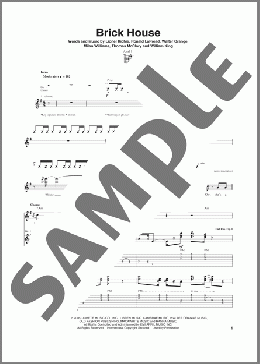Brick House(Commodores) 楽譜 ギター（ソロ） ダウンロード