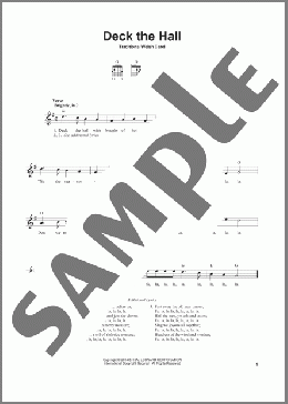 Deck The Hall(Traditional Welsh Carol) 楽譜 メロディ ダウンロード
