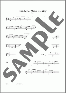 Jesu, Joy Of Man's Desiring(Johann Sebastian Bach) 楽譜 ギター（その他） ダウンロード