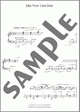 Que Vaya Todo Bien (From 'Ma Ma')(Alberto Iglesias) 楽譜 ピアノ（ソロ） ダウンロード