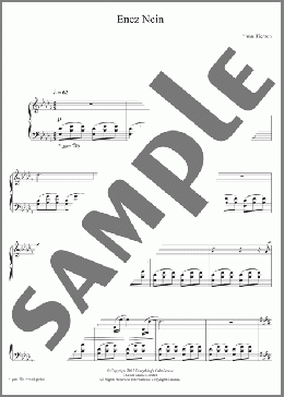 Enez Nein(Yann Tiersen) 楽譜 ピアノ（ソロ） ダウンロード