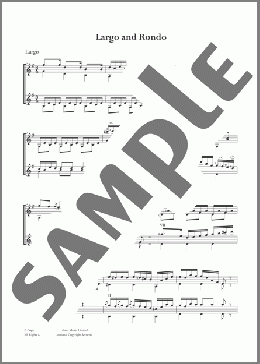 Largo and Rondo(Ferdinando Carulli) 楽譜 メロディ ダウンロード