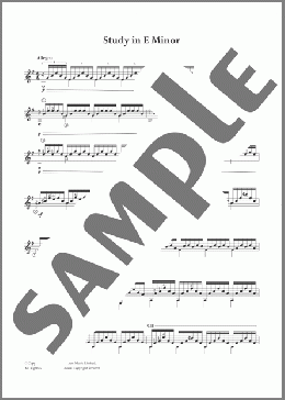 Study In E Minor(Mauro Giuliani) 楽譜 メロディ ダウンロード